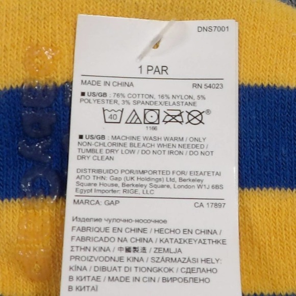 Gap Baby Socks Whale Stripes 2-3 years - 1 Pair - Picture 3 of 4